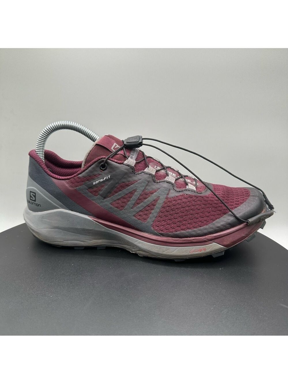 Salomon Sense Ride 4 Trail Running Shoe Sneaker Women Size 7 Wine - Picture 4 of 11